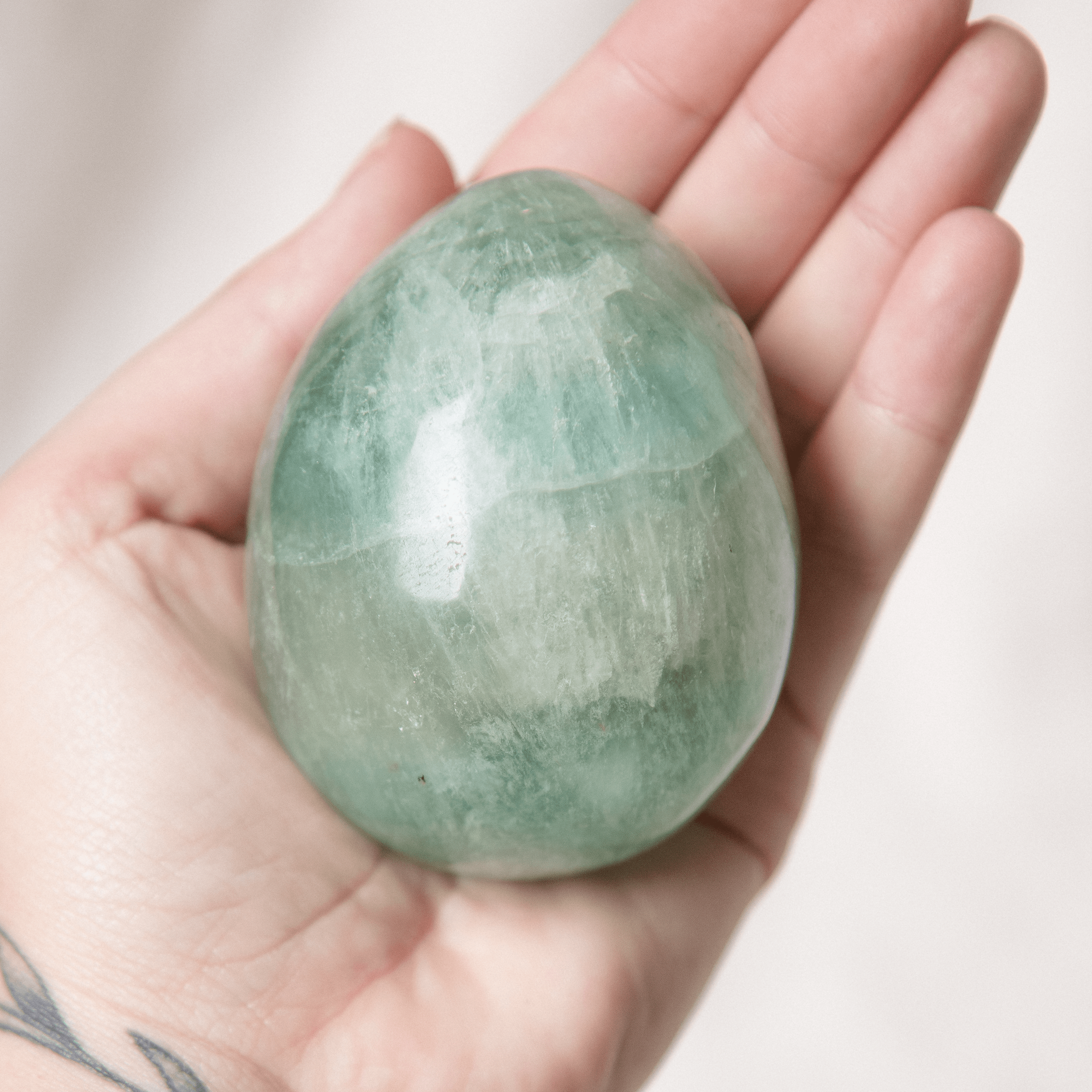 Green Rainbow Fluorite Eggs - AAA Premium Quality、mySite、hinf8tx79