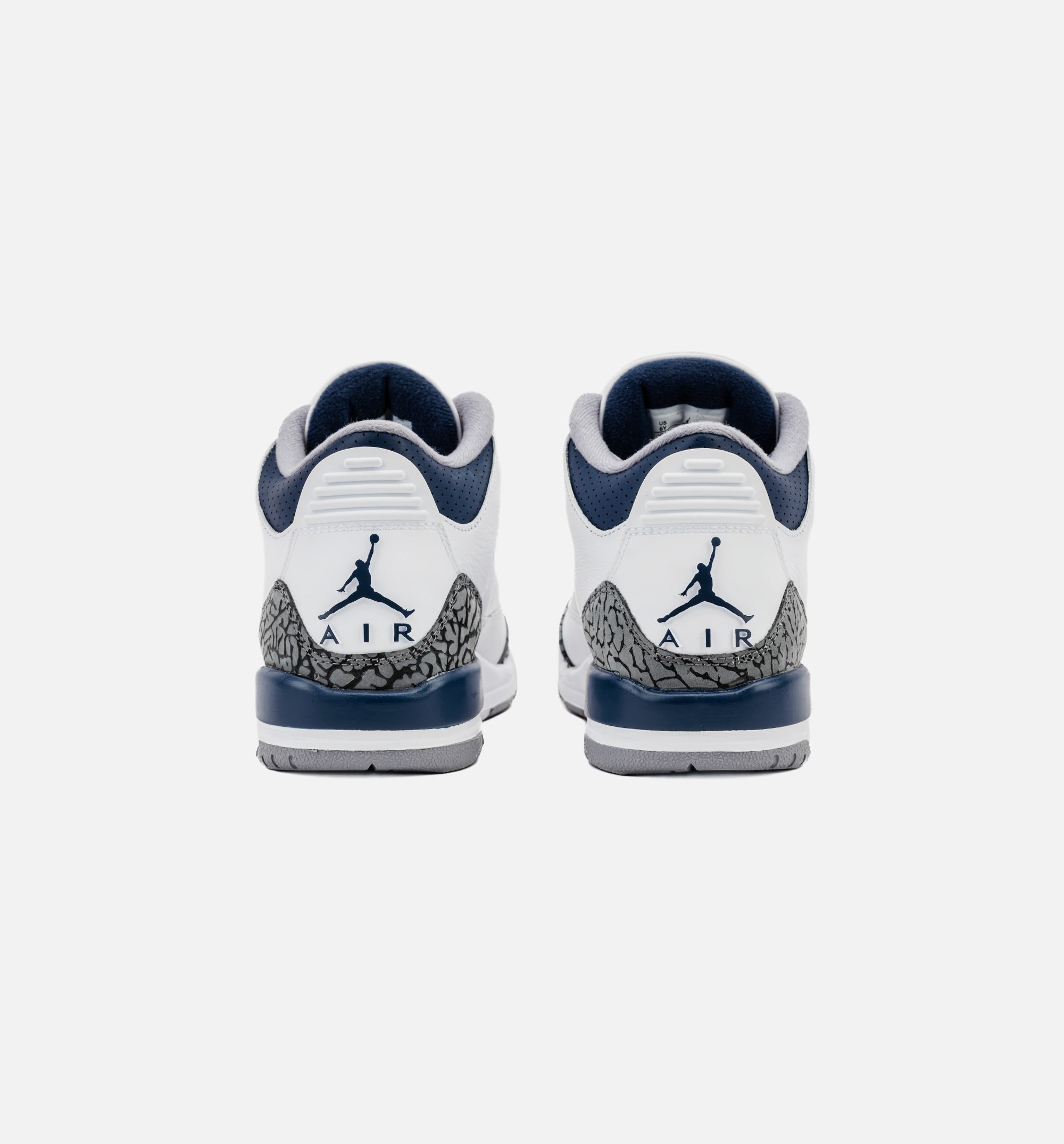 Air Jordan 3 Retro Midnight Navy Grade School Lifestyle Shoe - White/Midnight Navy、mySite、dreamappss