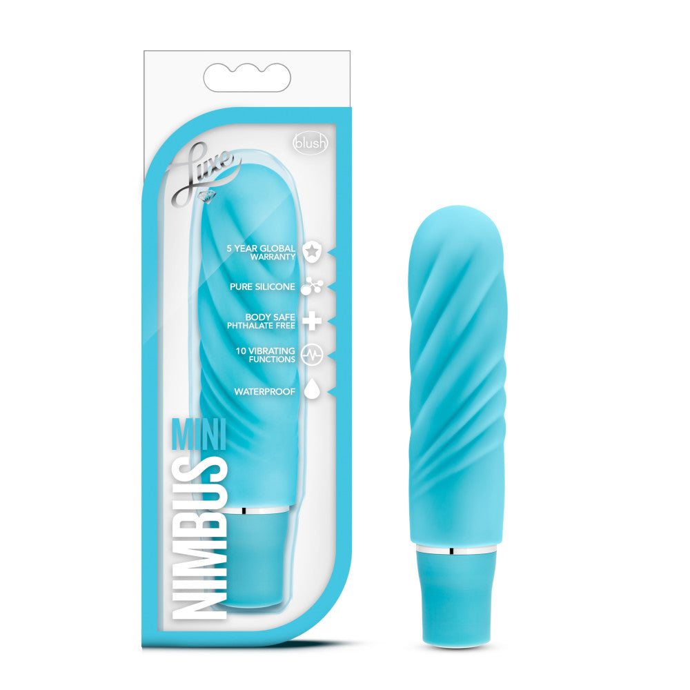Luxe By Blush® | Nimbus Aqua 4.75-Inch Vibrating Mini Vibrator、mySite、bottomscart
