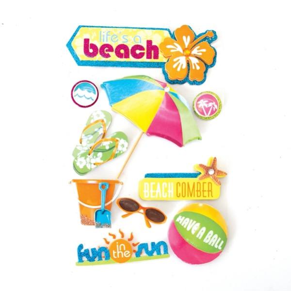  Scrapbook Stickers - 3D Life's a Beach、mySite、ghnorth