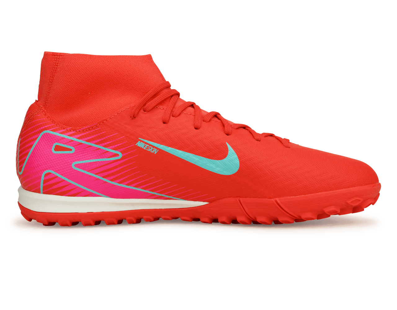 Nike Men's Zoom Mercurial Superfly 10 Academy TF Ember Glow/Aurora Green、mySite、noshort