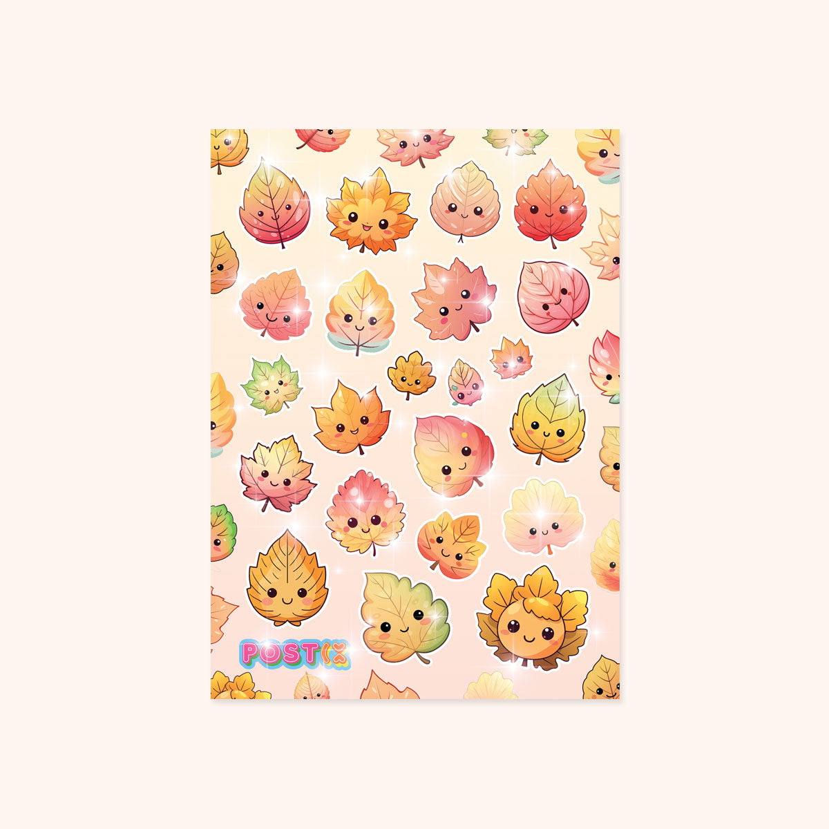  Fall Foliage Friends Hologram Sticker Sheet、mySite、ghnorth