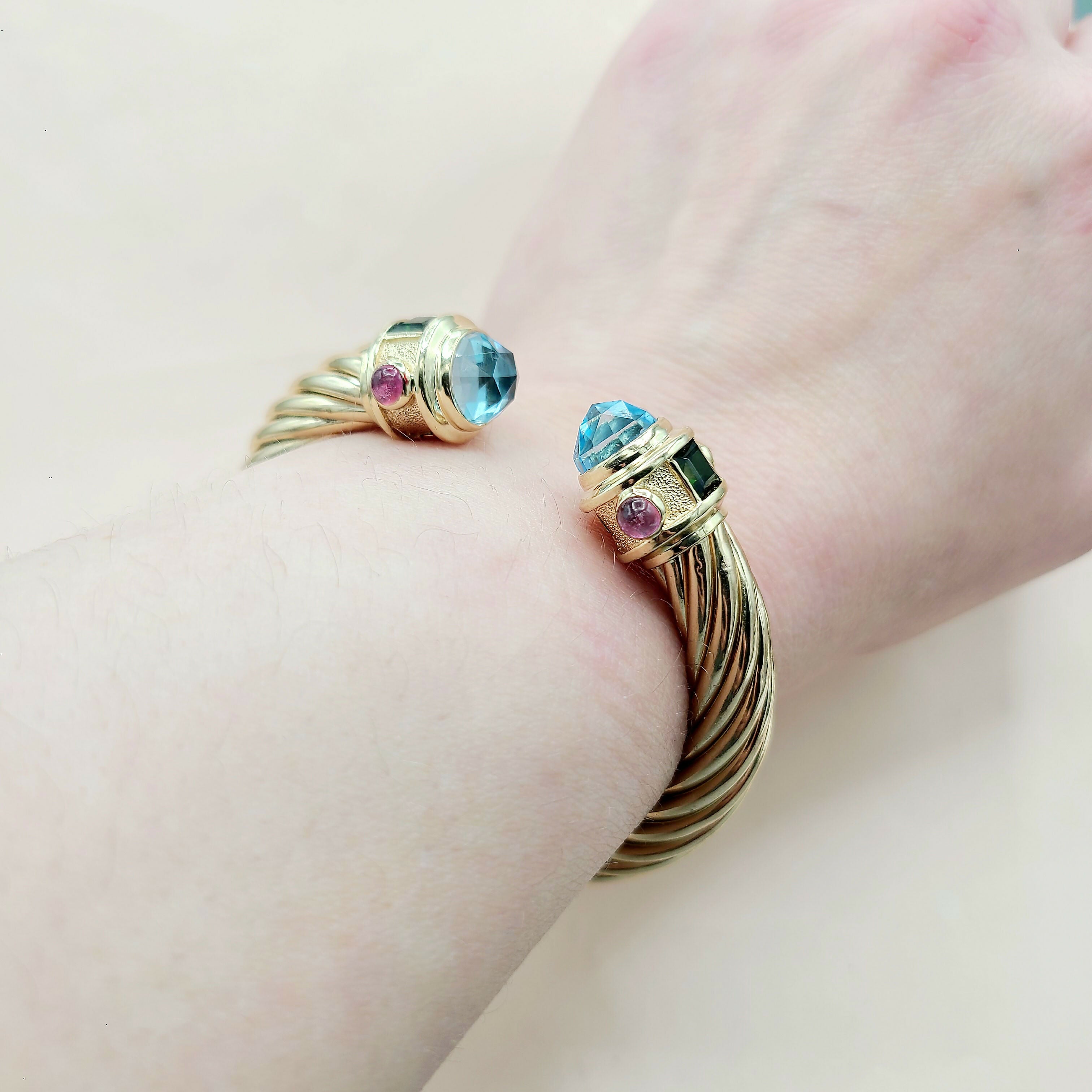 David Yurman Renaissance Bracelet 10mm Topaz & Tourmaline、mySite、hinf8tx79