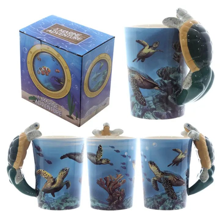 3D Underwater Sea Turtle Mug、mySite、g9winljtr