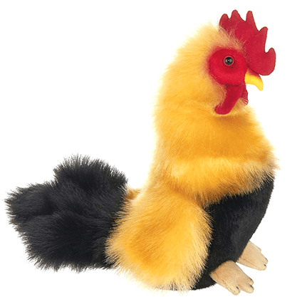 Plush Toy Rooster-Colorful Lifelike Cuddly Rooster、mySite、g9winljtr
