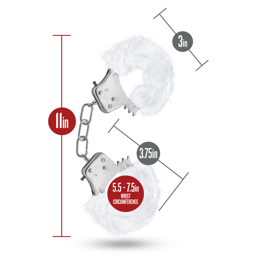 Temptasia By Blush® | Plush Fur Cuffs - White、mySite、bottomscart