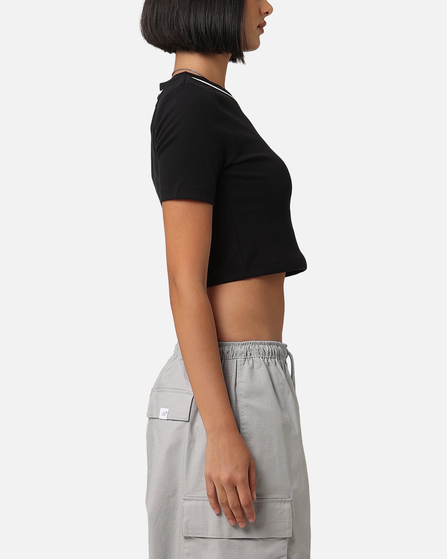Jordan Women's Cropped Knit Top Black/White、mySite、zt4zffjzw