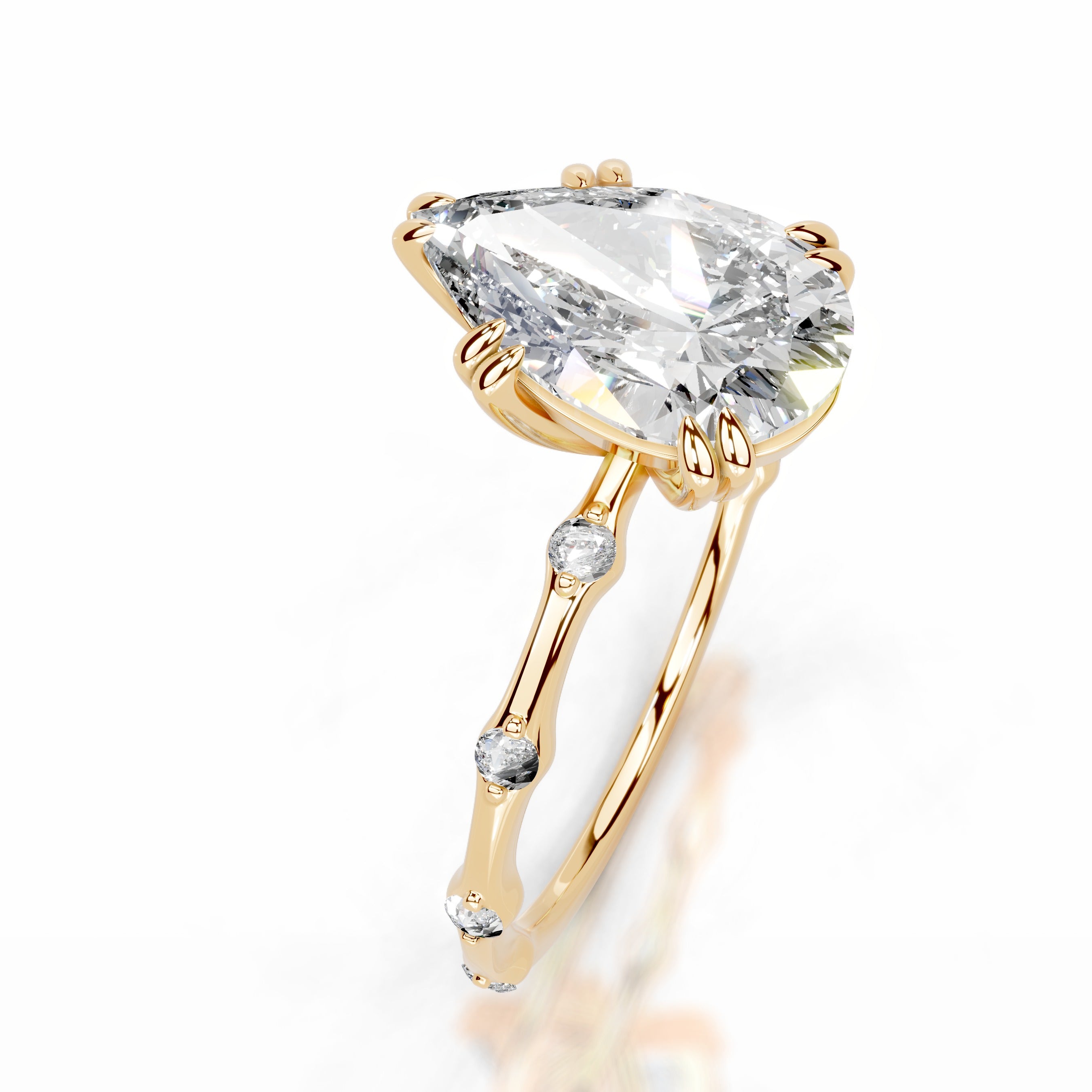 Wilma Diamond Engagement Ring - 18K Yellow Gold、mySite、hinf8tx79