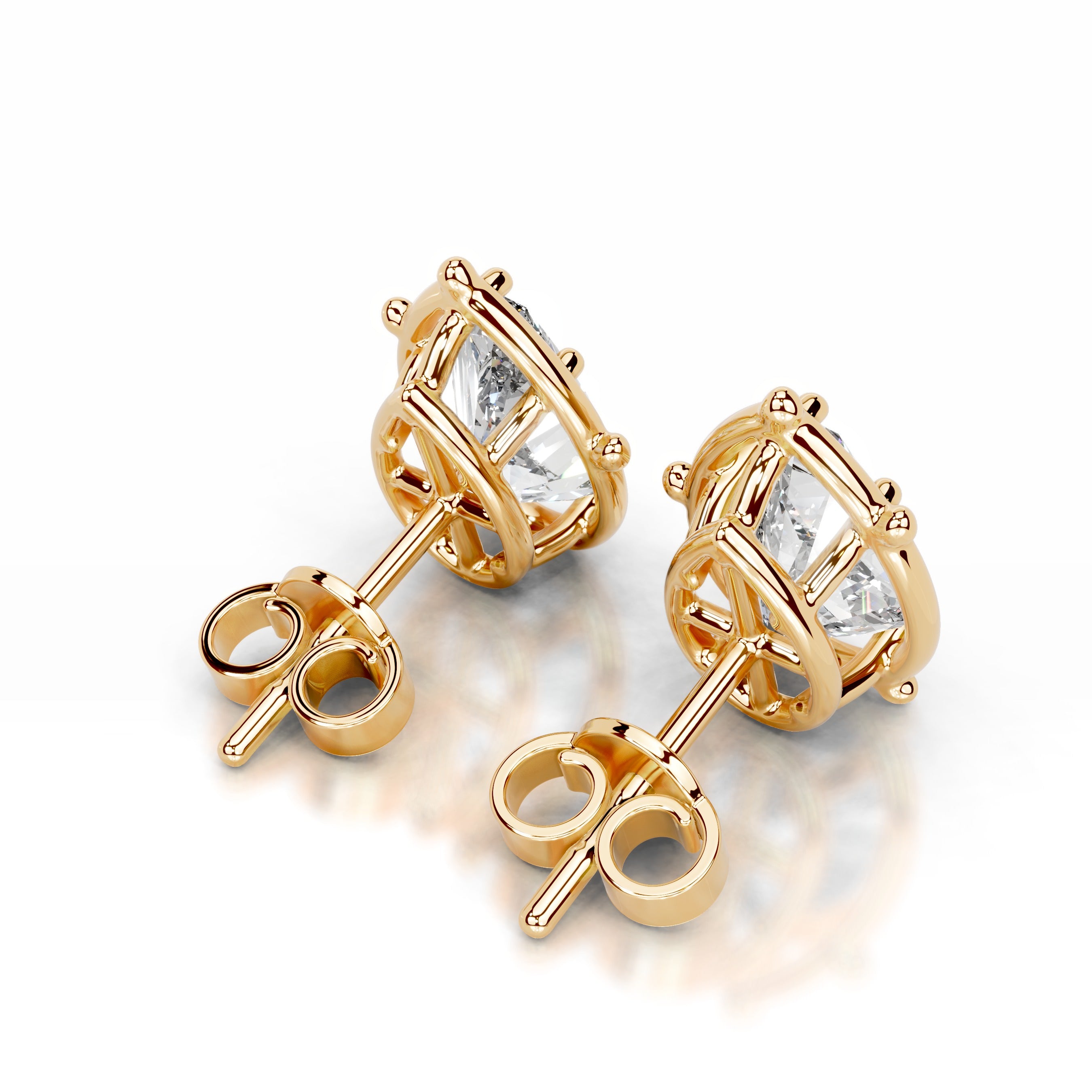 Rooted in Love Lab Grown Diamond Earrings - 18K Yellow Gold、mySite、hinf8tx79