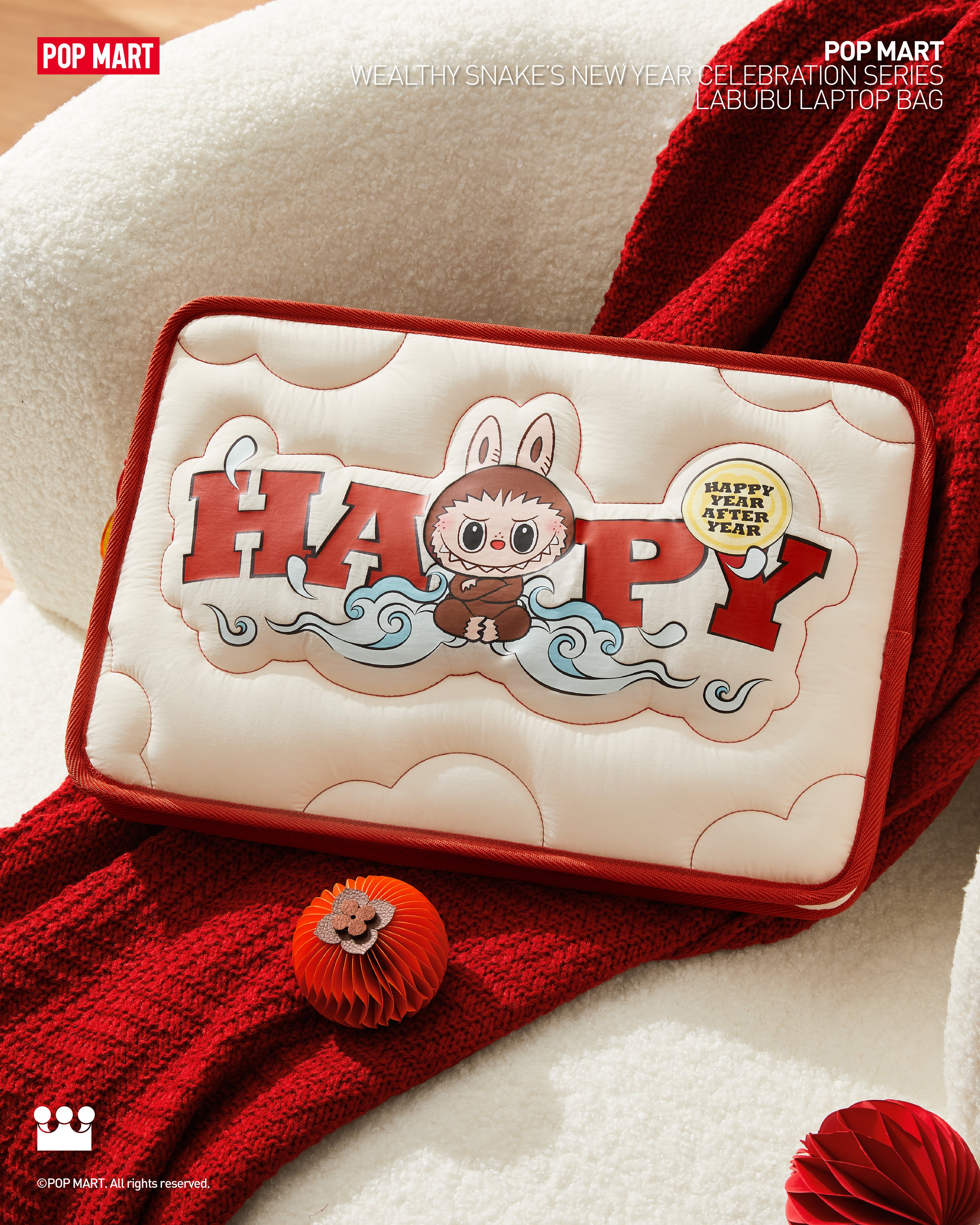  POP MART Wealthy Snake's New Year Celebration Series-LABUBU Laptop Bag、mySite、greenlandpopulation