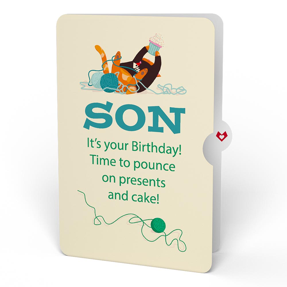 Party Cats Birthday Pop-Up Card and Sentiment Set for Son、mySite、solidvoid