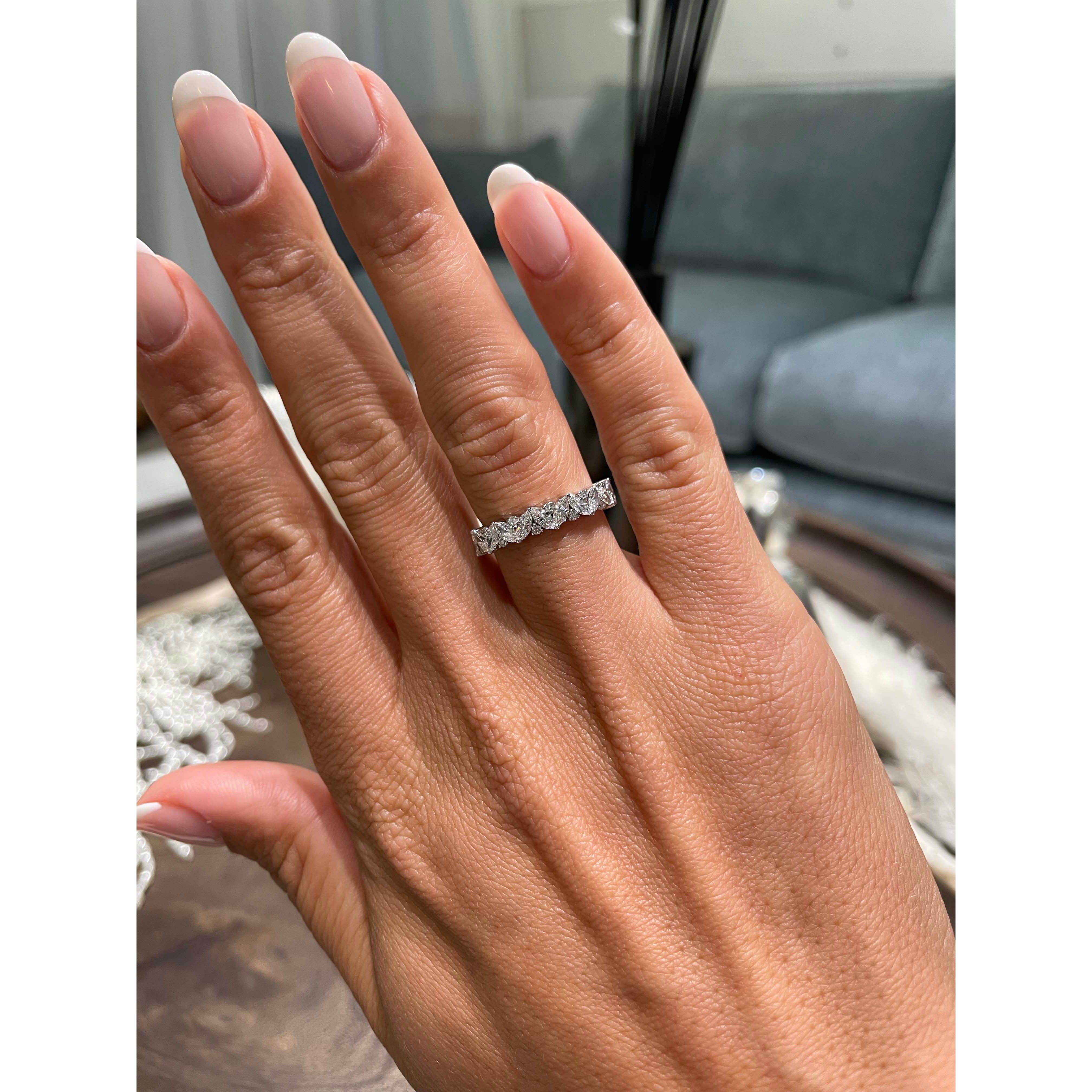 Regina Lab Grown Diamond Wedding Ring (0.85 Carat) -18K White Gold、mySite、hinf8tx79