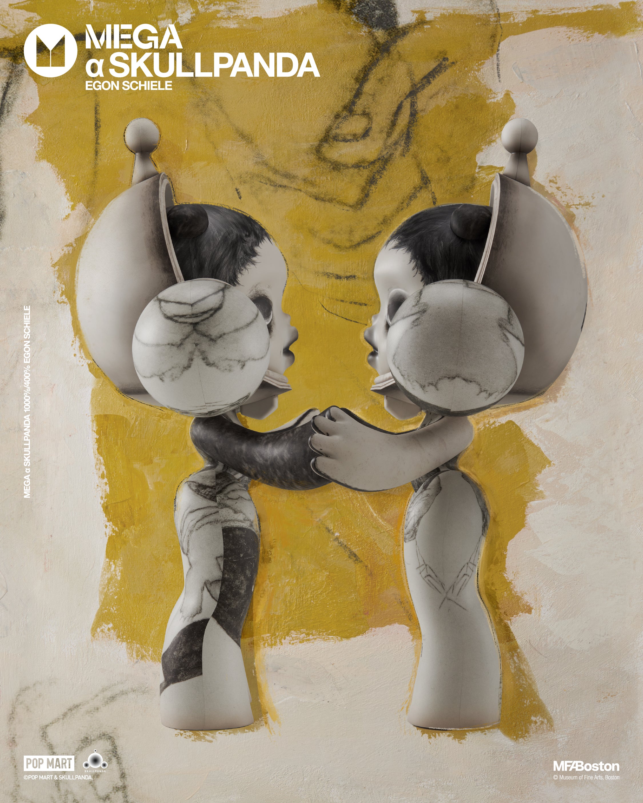  POP MART MEGA α SKULLPANDA 1000% Egon Schiele、mySite、greenlandpopulation