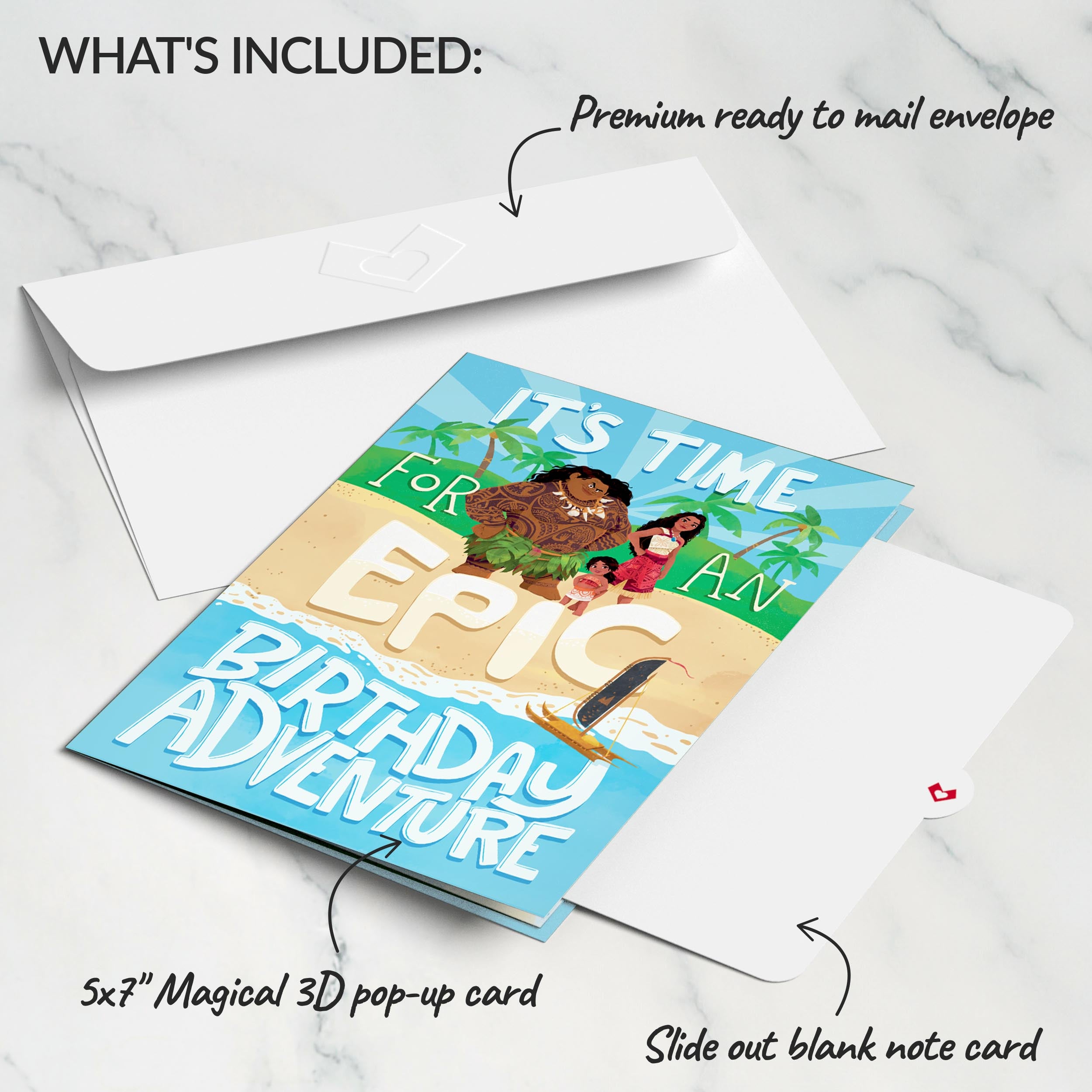 Disney's Moana 2 Epic Birthday Pop-Up Card、mySite、solidvoid