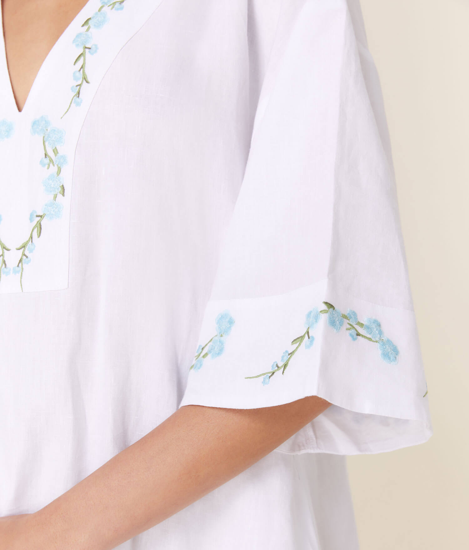  The Kepez Kaftan Dress - Linen - White、mySite、ashleygrahame