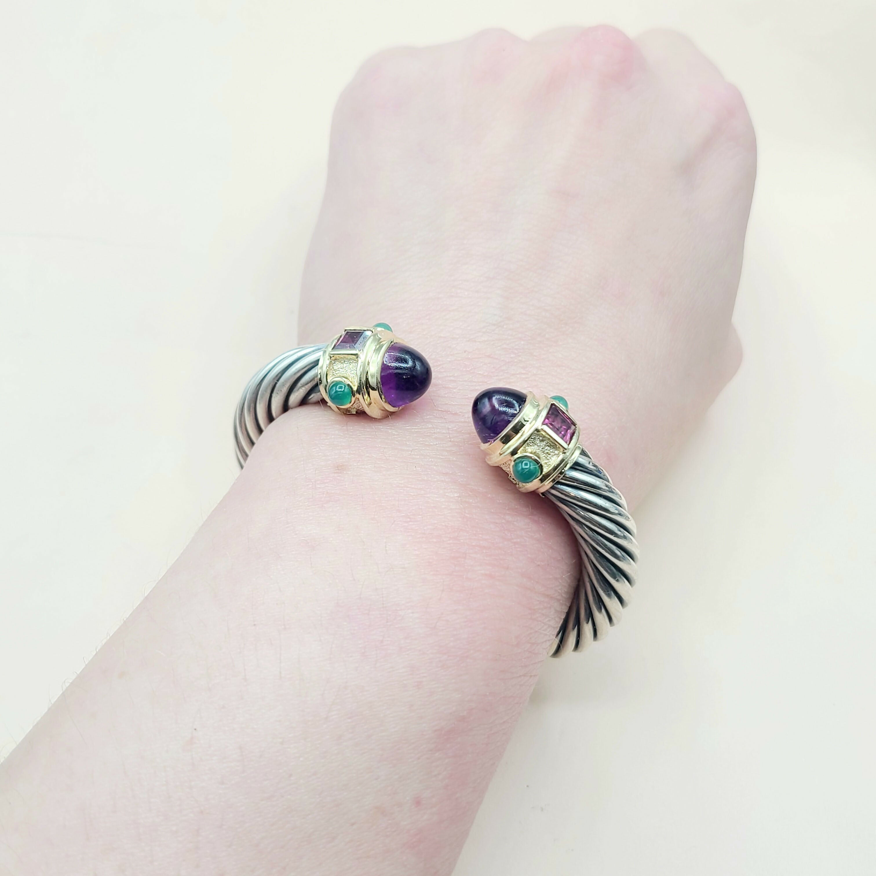 David Yurman Renaissance Bracelet 10mm Amethyst & Garnet、mySite、hinf8tx79