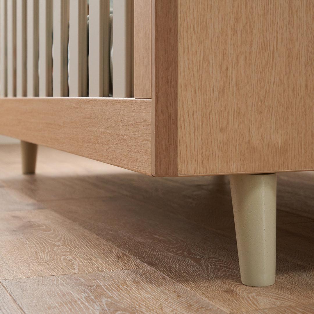  Tutti Bambini Fika Cot Bed - Light Oak/White Sand、mySite、merchandisen