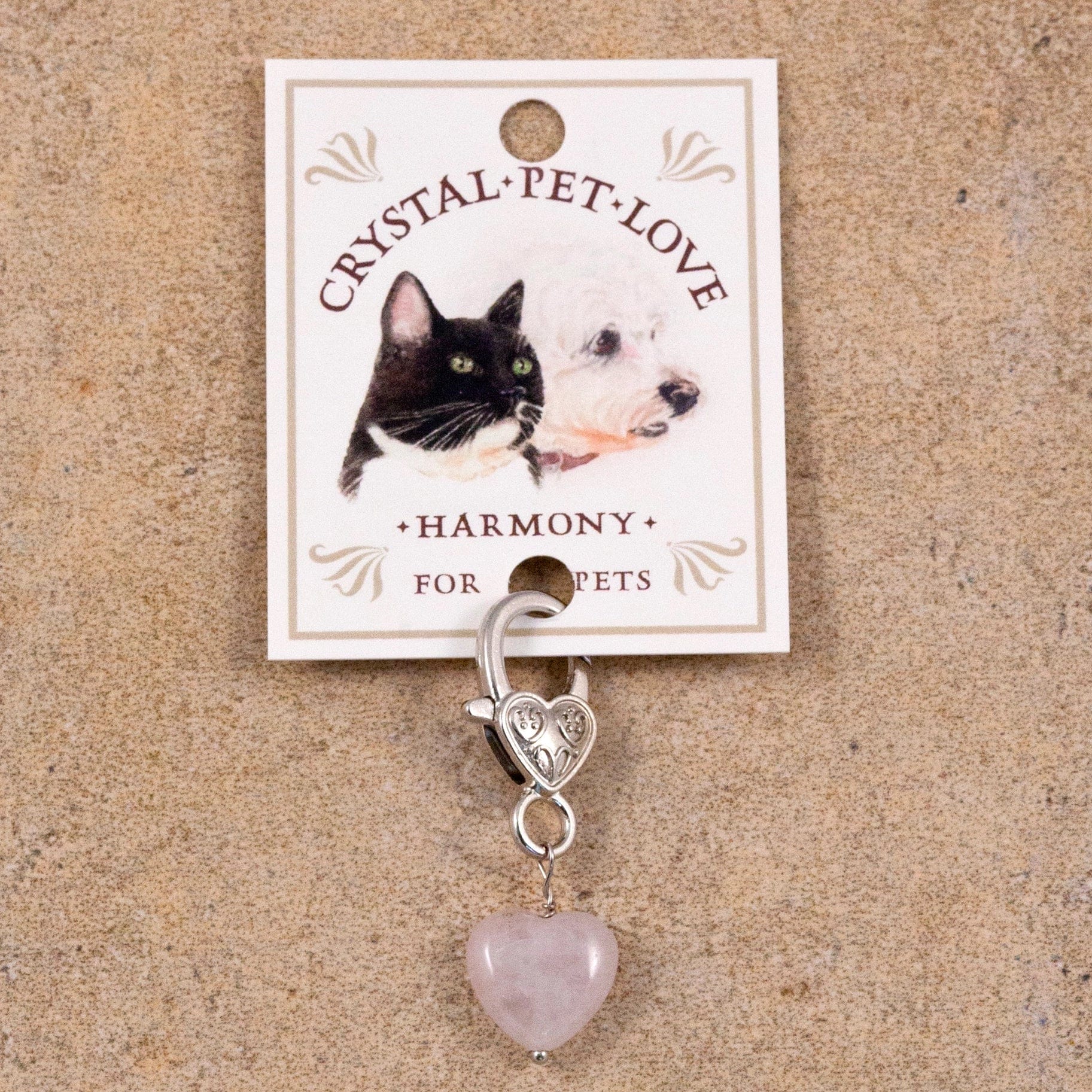 Crystal Rose Quartz Healing Pet Pendant Harmony、mySite、g9winljtr