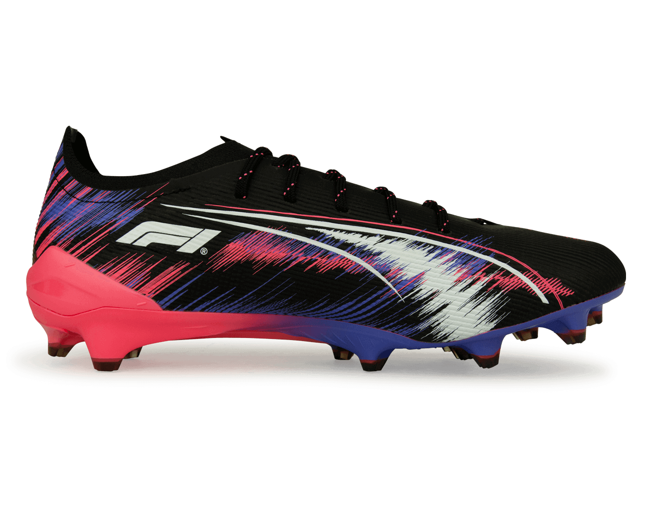 PUMA Men's Ultra 5 Ultimate F1 FG Black/Sunset Glow、mySite、noshort