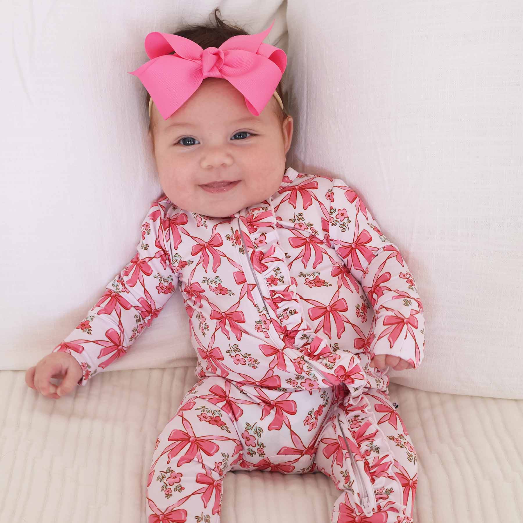  Bow Besties Ruffle Zipper Footie、mySite、layawaytickets