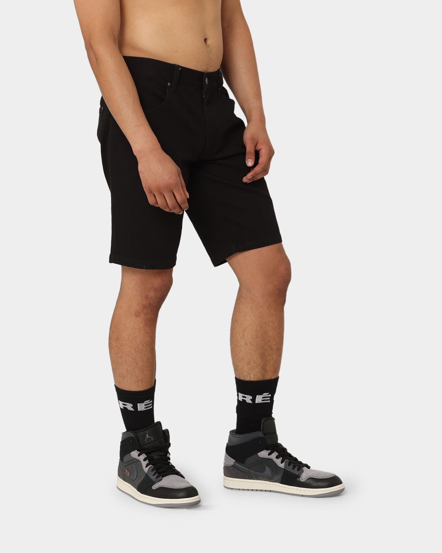 Carre Relache Denim Shorts Black、mySite、zt4zffjzw