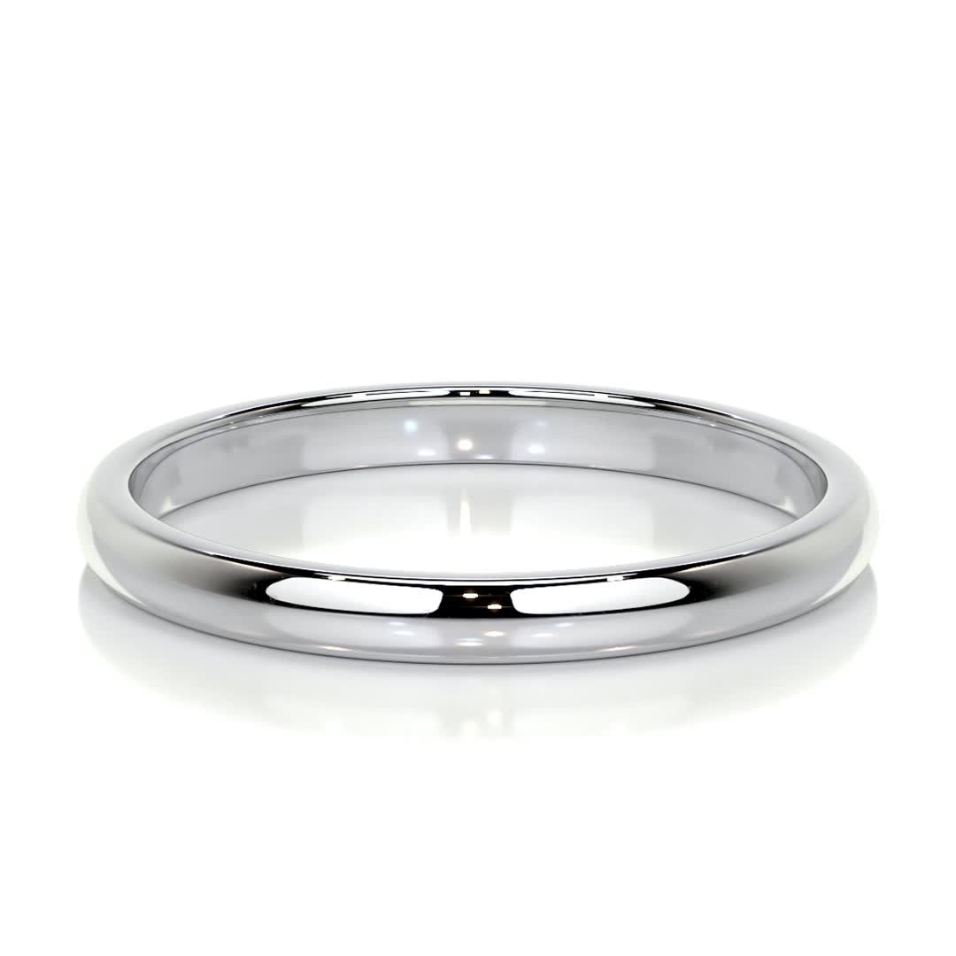 Jessi Men's Wedding Band -14K White Gold、mySite、hinf8tx79