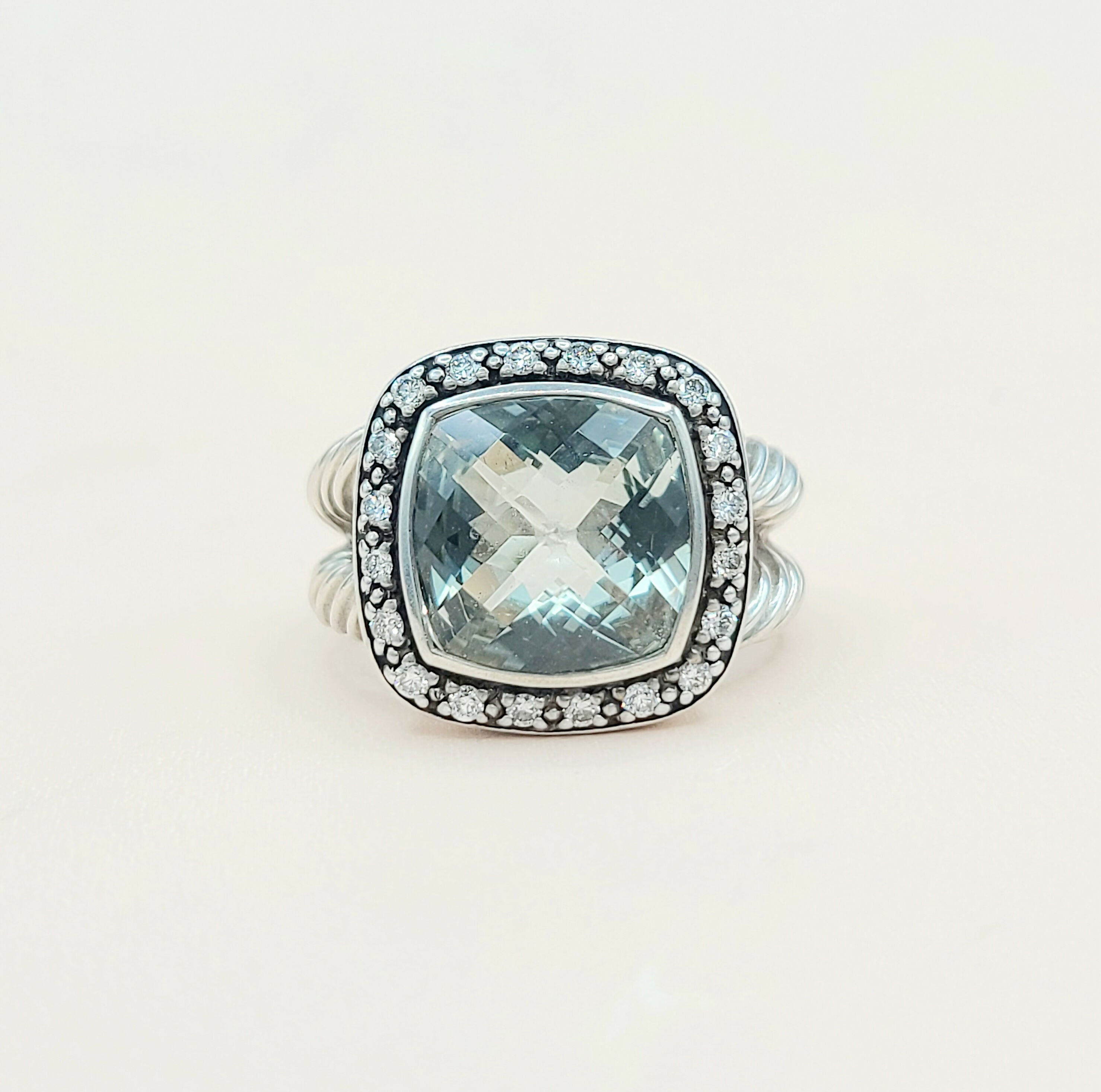 David Yurman Albion Moonlight Ice Ring 11mm Prasiolite、mySite、hinf8tx79