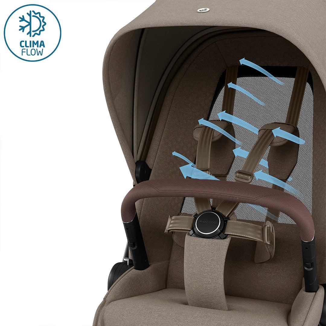 Maxi-Cosi Fame Pushchair - Twillic Truffle - Black Wheels、mySite、merchandisen