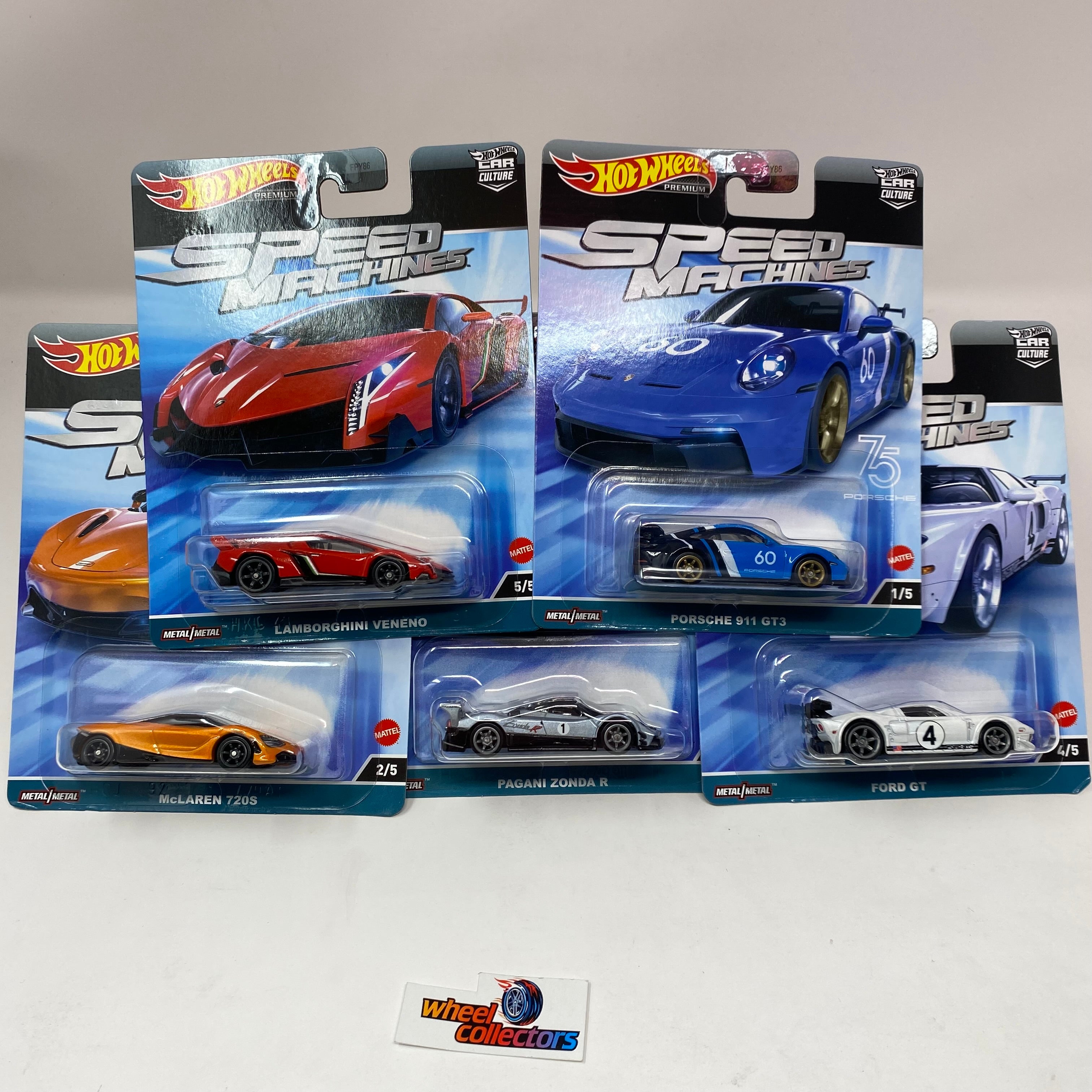 Speed Machines Complete 5 Car Set * 2023 Hot Wheels Car Culture Case A、mySite、hgirdovlk