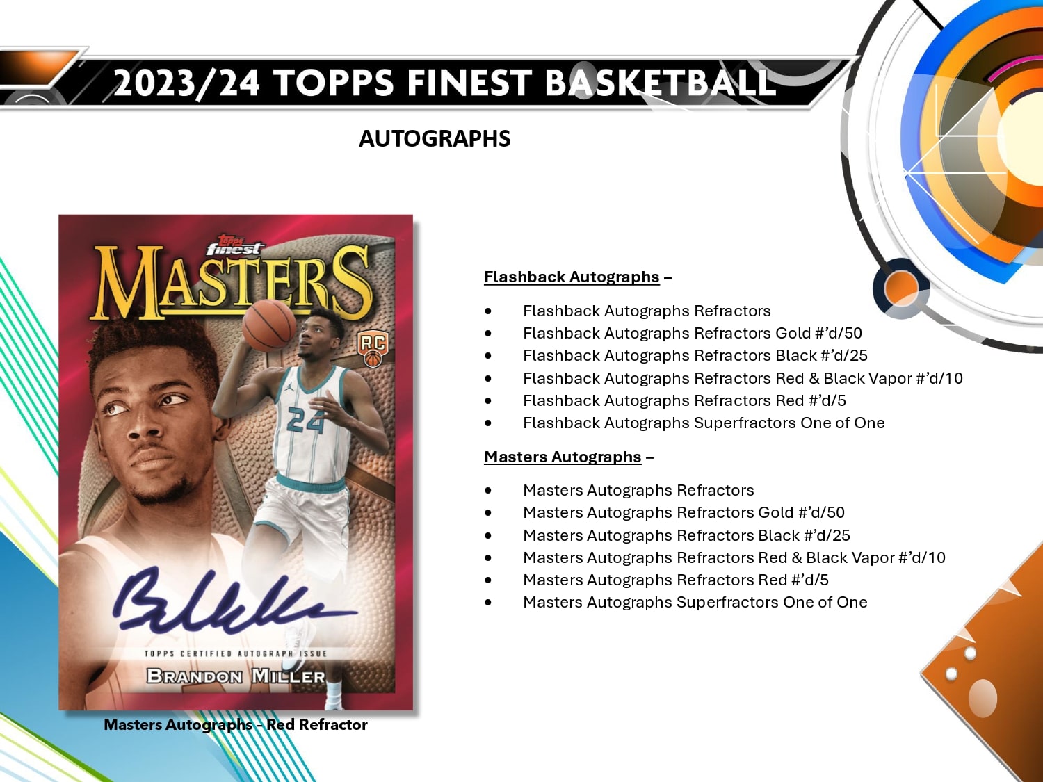 Topps Finest Basketball 2023/24 - Hobby Box、mySite、waistdrama