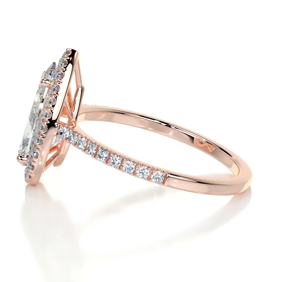 Sophia Moissanite & Diamond Ring -14K Rose Gold、mySite、hinf8tx79