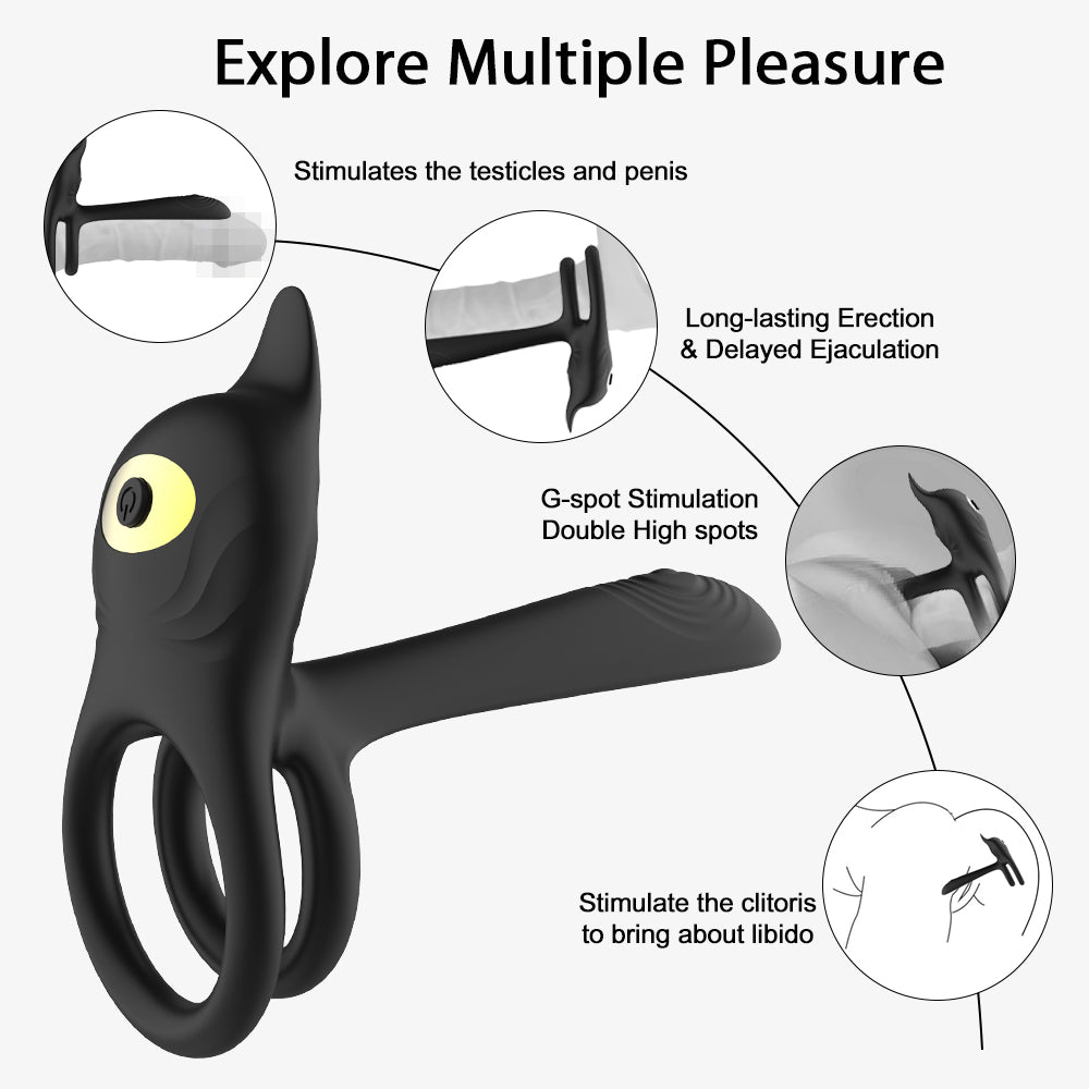 Eros Plus G Spot | Couples Vibrating Double Ring | Extra girth | Remote |10 Modes、mySite、bottomscart