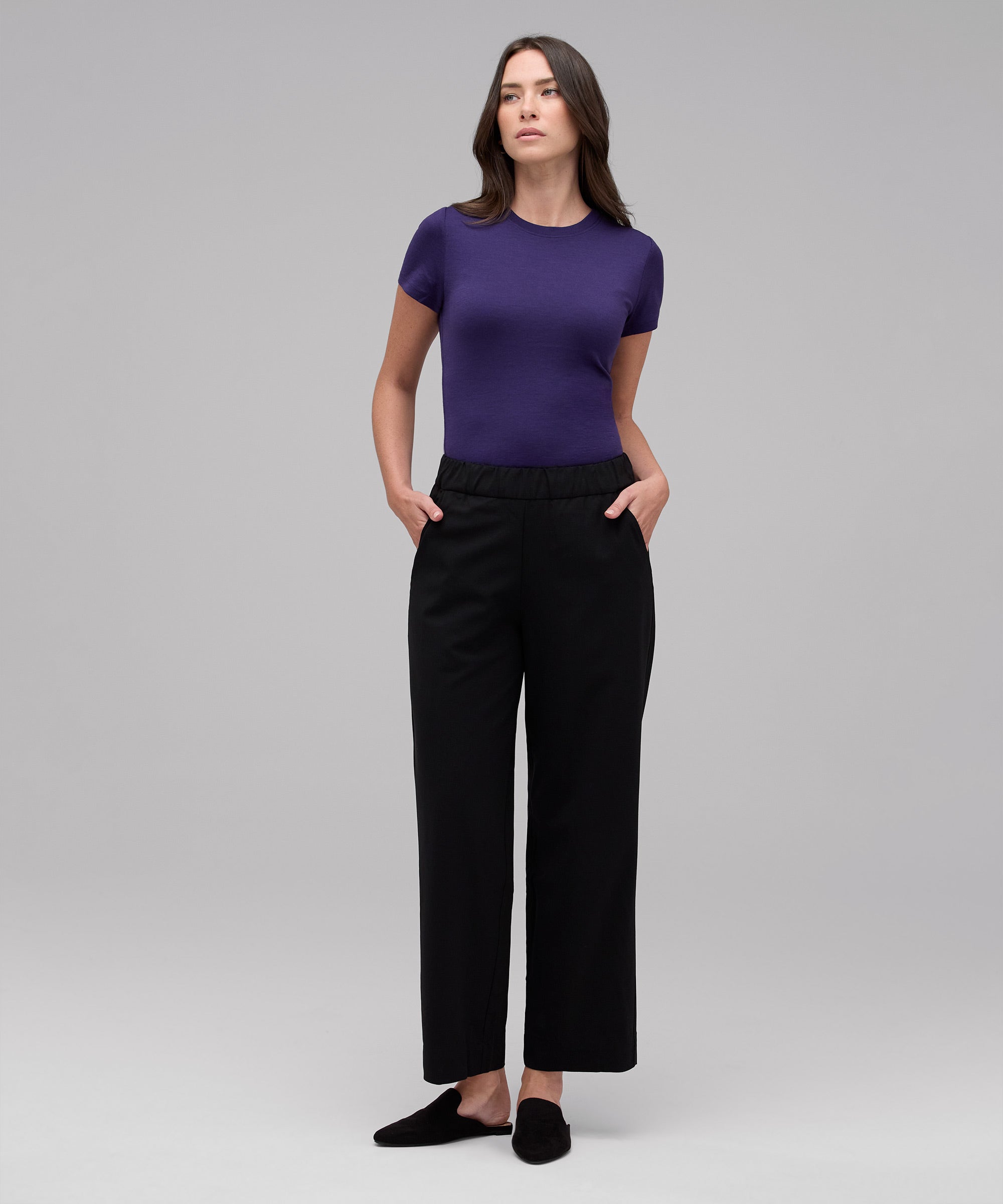 Women's Slim Merino Crew Neck T-Shirt、mySite、noshort