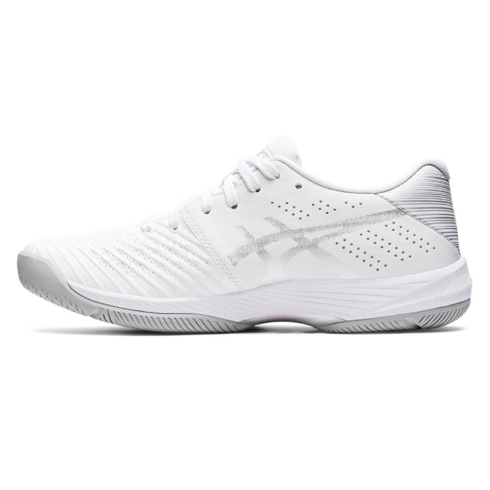 Asics Solution Swift FF Women's Tennis Shoe (White/Silver)、mySite、neckold
