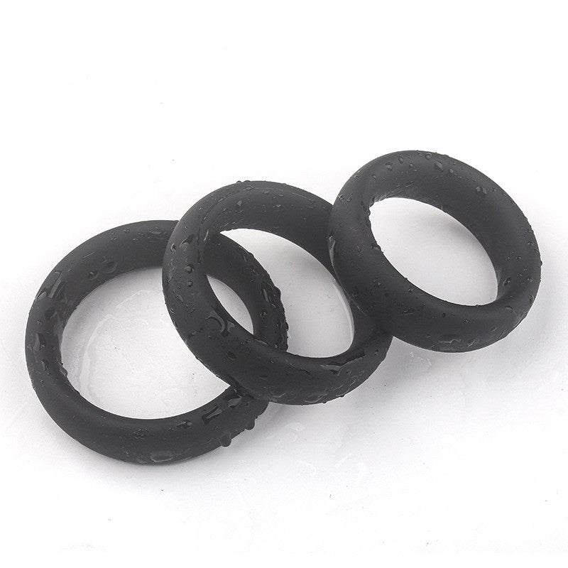 Come Closer Thick 3 Pack Cock Ring Set | Stretchy | Black、mySite、bottomscart