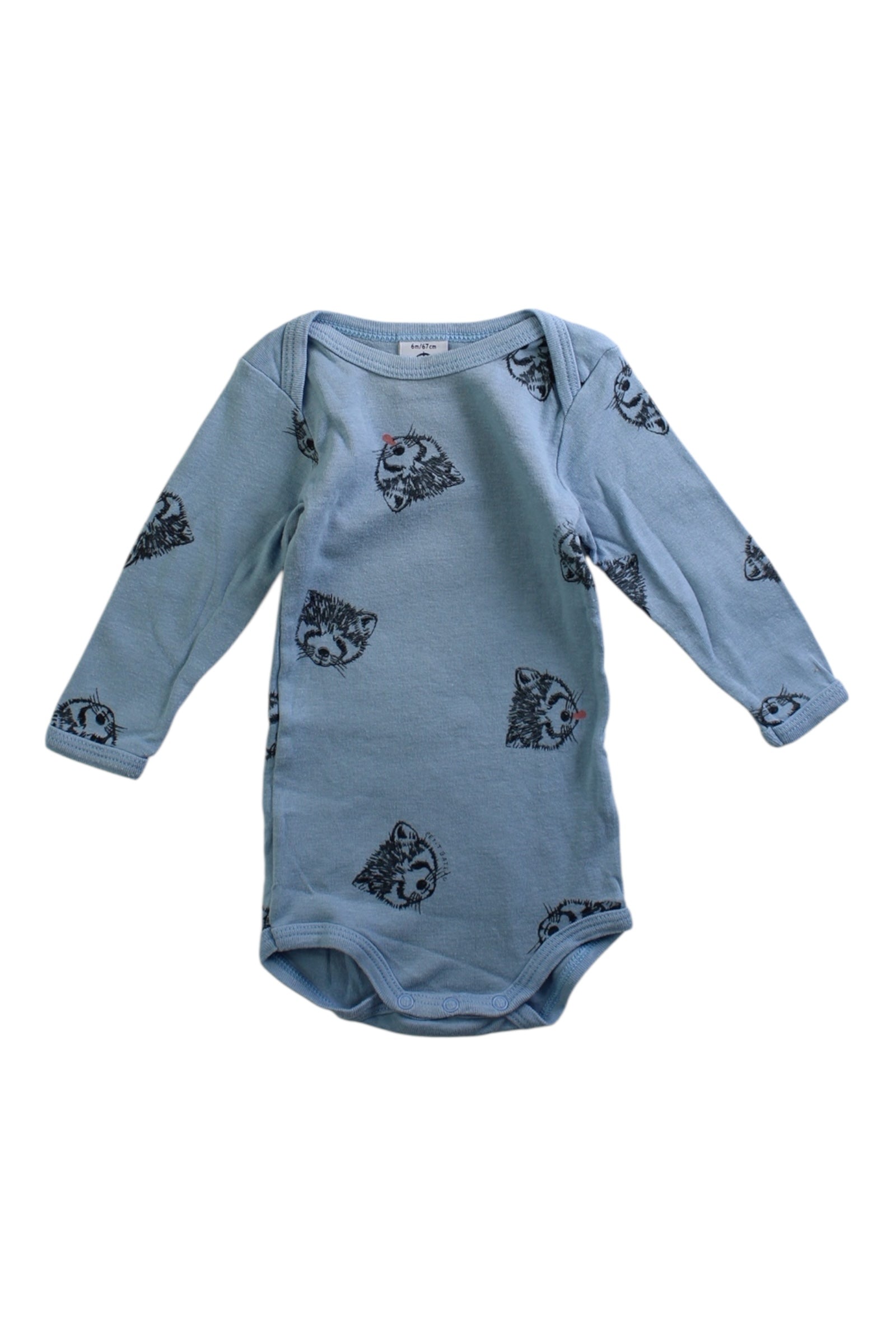 Petit Bateau Animal Print Long Sleeve Bodysuit 3-6M、mySite、g9winljtr
