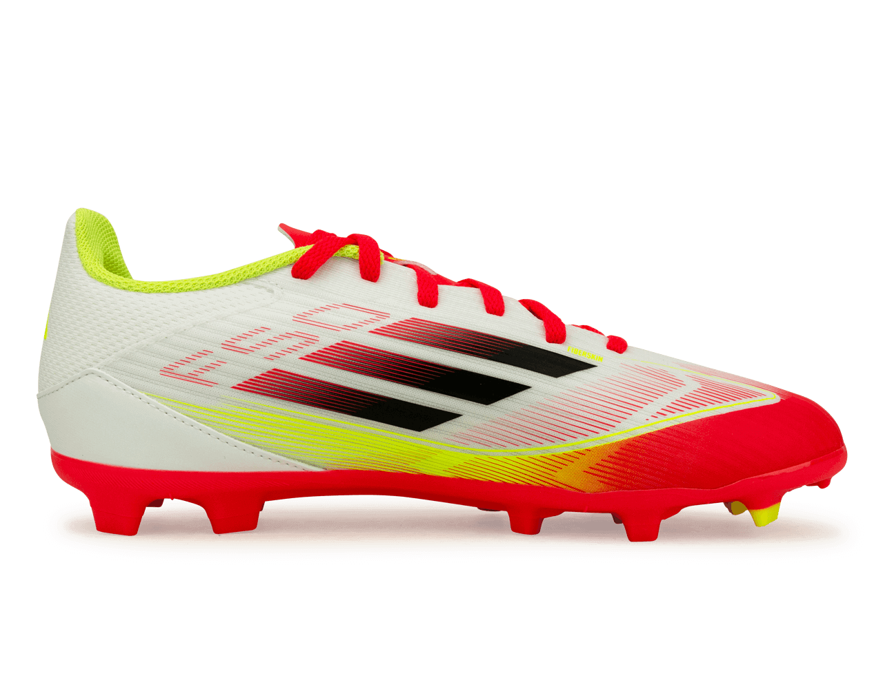 adidas Kids F50 League FG/MG White/Black/Yellow、mySite、noshort