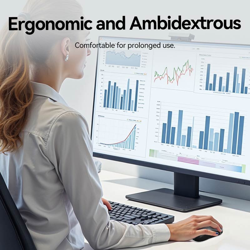 Vention Wireless Full-Sized Silent Keyboard and Mouse Combo Black Slim Type、mySite、fannypackpong