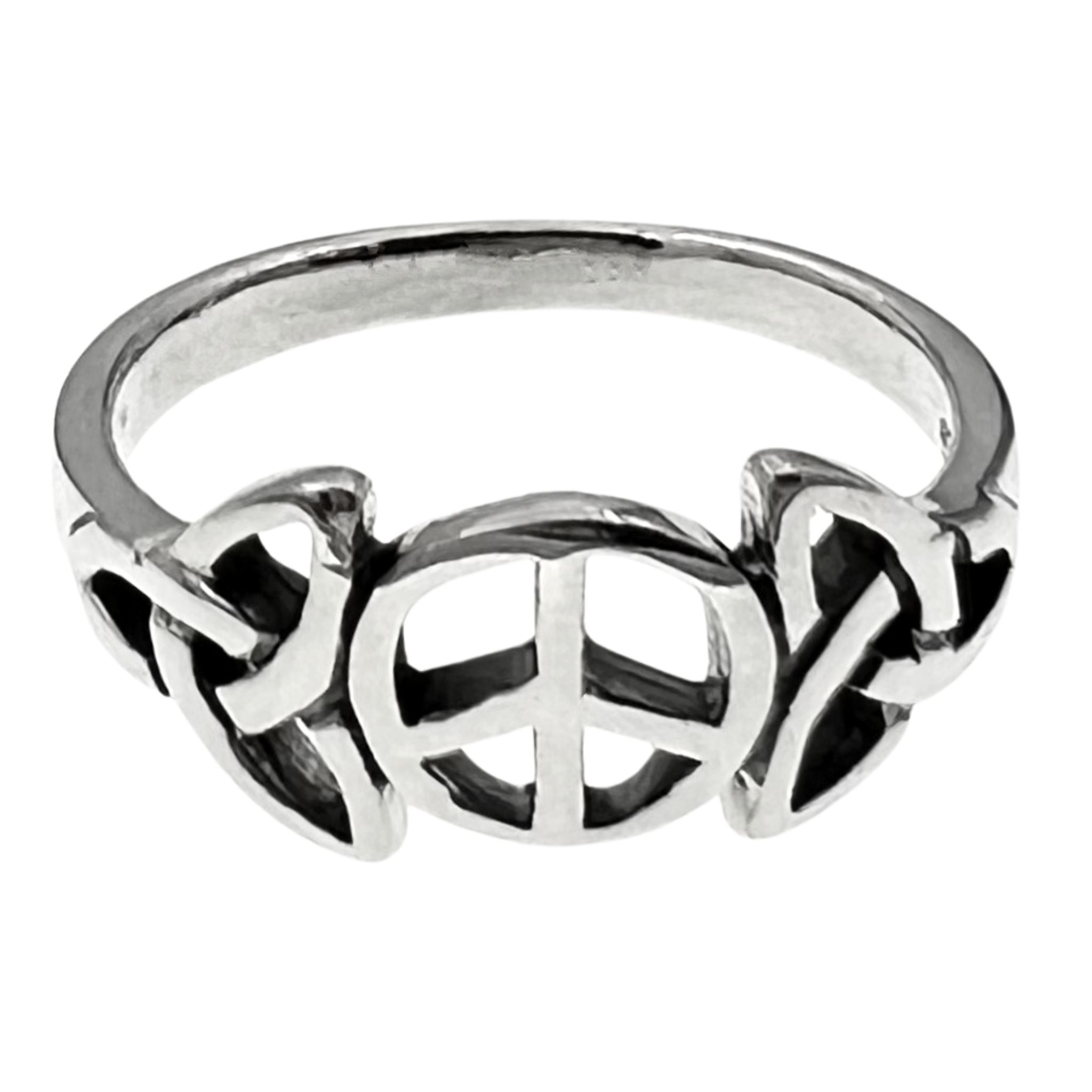 Sterling Silver Celtic Peace Symbol Ring / SSR0099、mySite、dreamappss