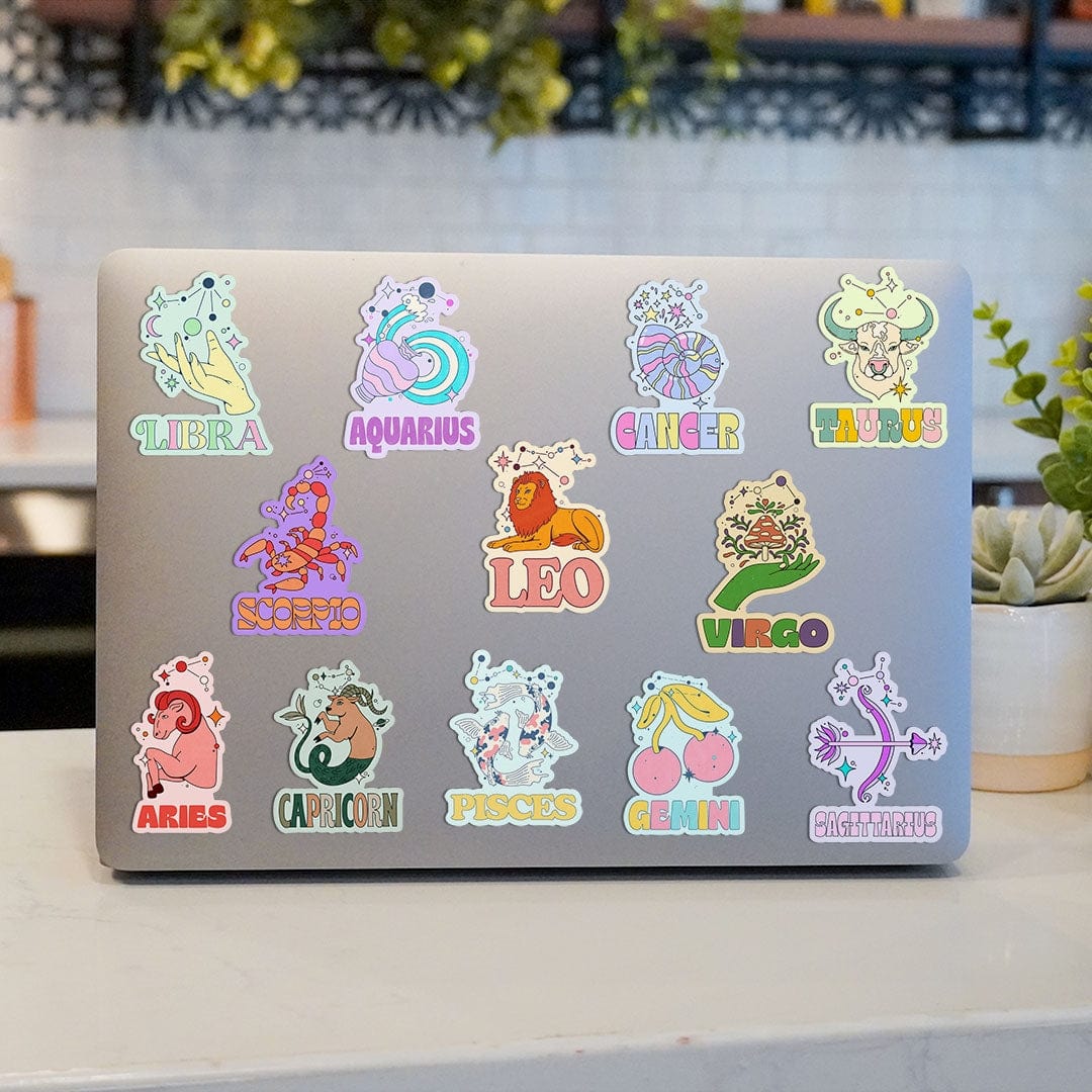  Astrology Signs Sticker 12 Pack、mySite、elrpsem3k
