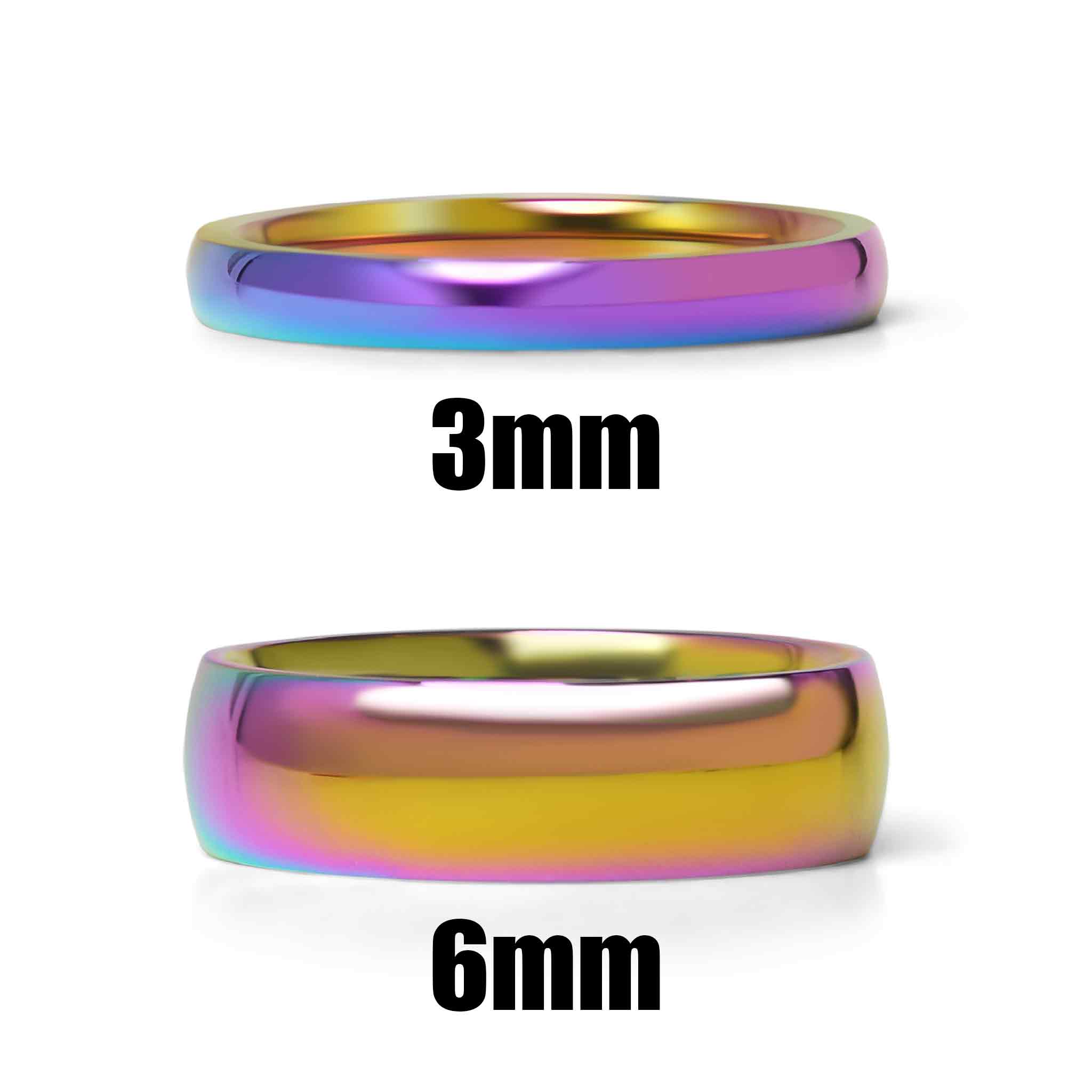 Rainbow Stainless Steel Blank Ring / CFR7012、mySite、dreamappss