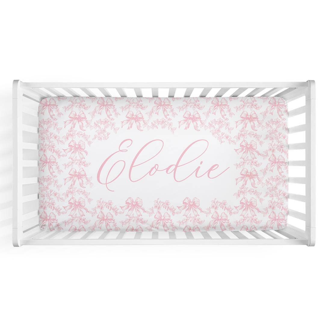  Fancy Frills Personalized Crib Sheet、mySite、layawaytickets