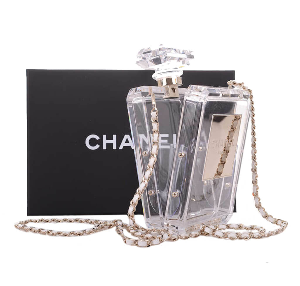 Chanel Perfume Bottle Bag Clear Plexiglass、mySite、garminoutage.com
