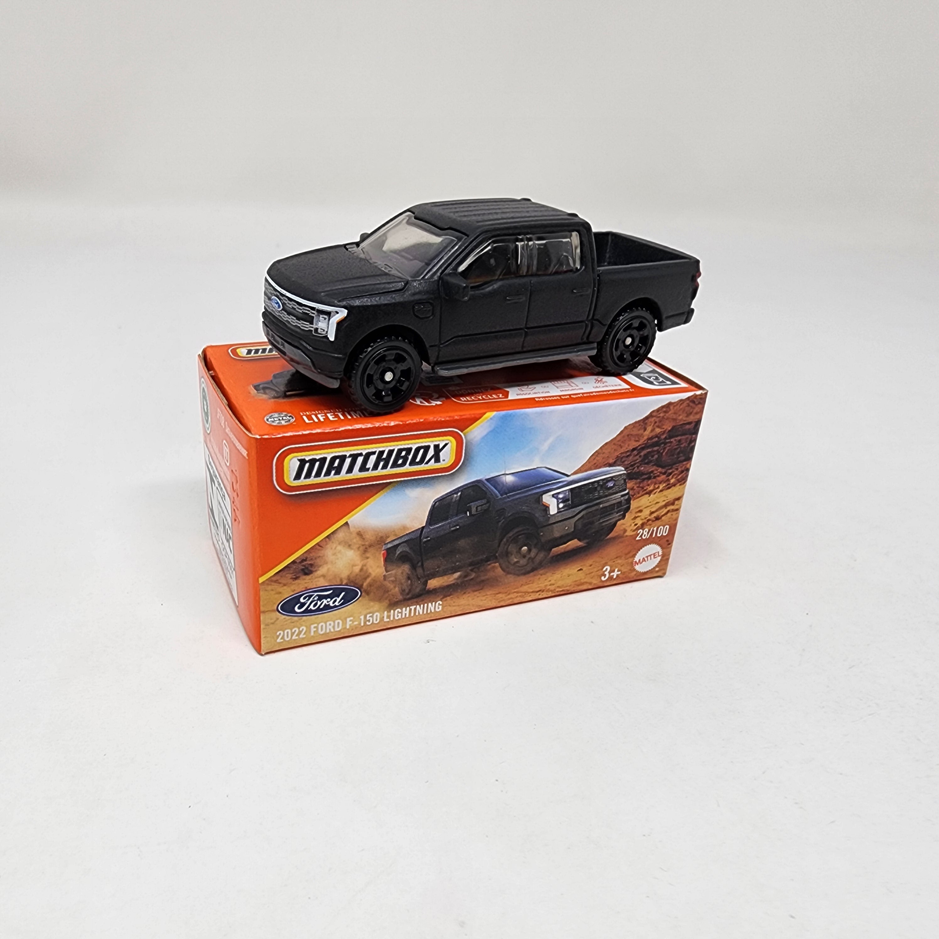2022 Ford F-150 Lightning #28 * 2025 Matchbox Power Grabs Case A、mySite、hgirdovlk