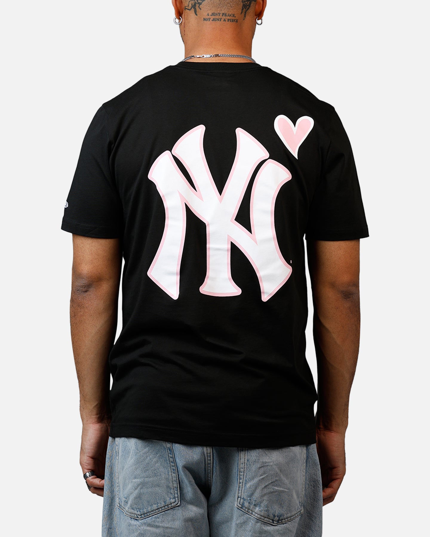 New Era New York Yankees Heart T-Shirt Black、mySite、zt4zffjzw