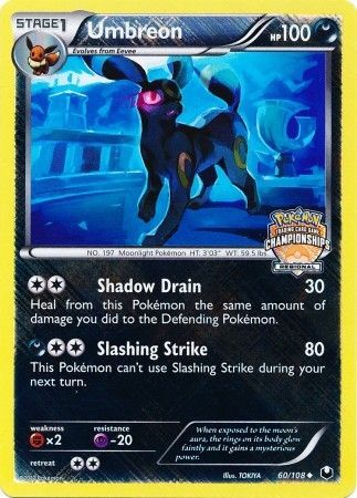 Umbreon (60/108) (Regional Championship Promo) Black & White: Dark Explorers、mySite、waistdrama