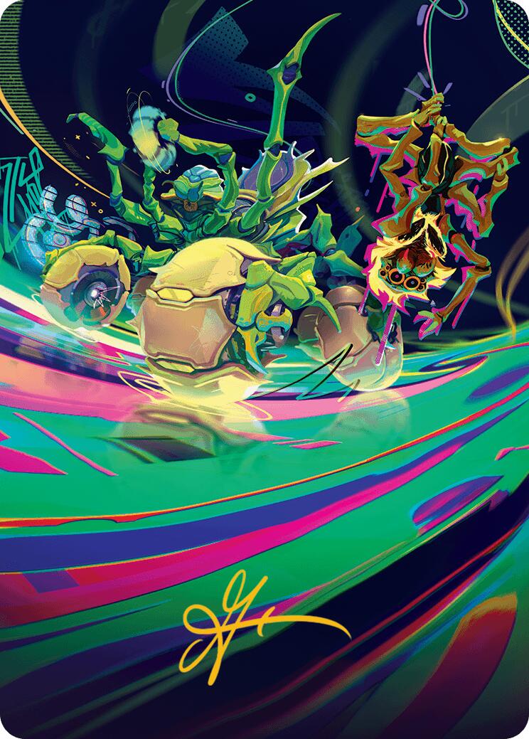 Thundering Broodwagon Art Card (Gold-Stamped Signature) Aetherdrift Art Series、mySite、waistdrama