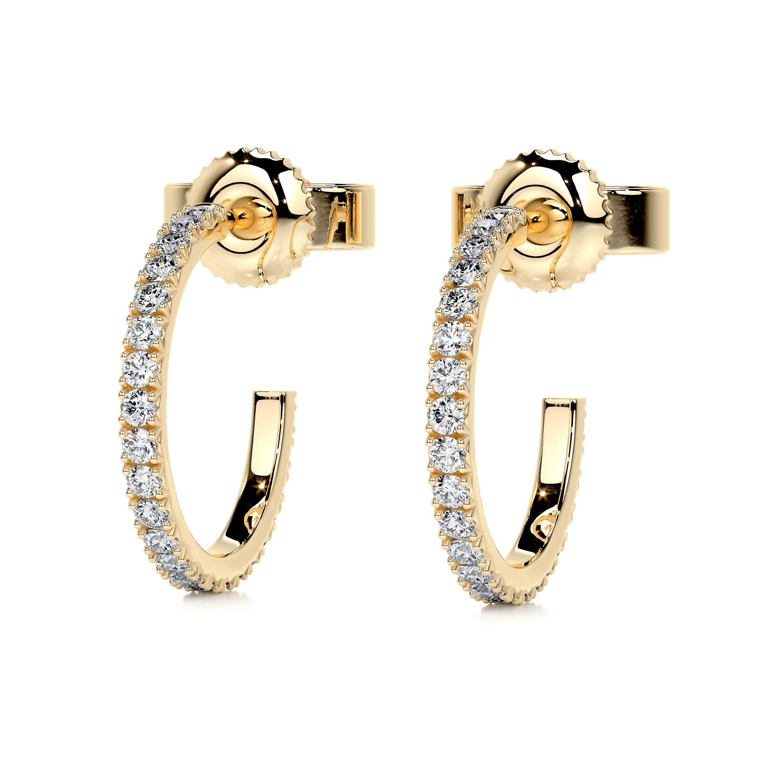 Nicole Diamond Earrings (0.50 Carat) -18K Yellow Gold、mySite、hinf8tx79