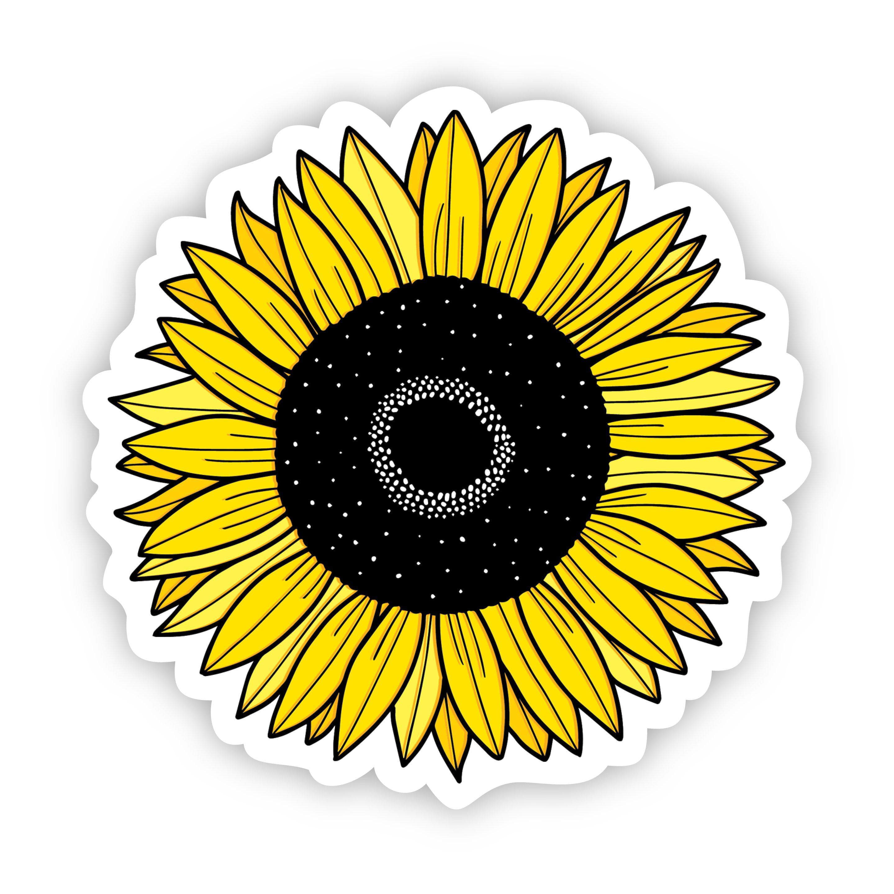  Sunflower Yellow Aesthetic Sticker、mySite、elrpsem3k