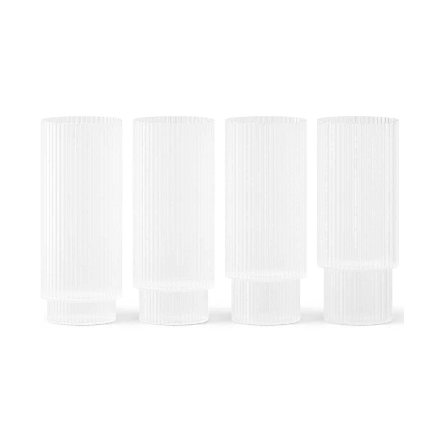  Ripple Long Drink Glass (Set of 4)、mySite、sugarbowlscore